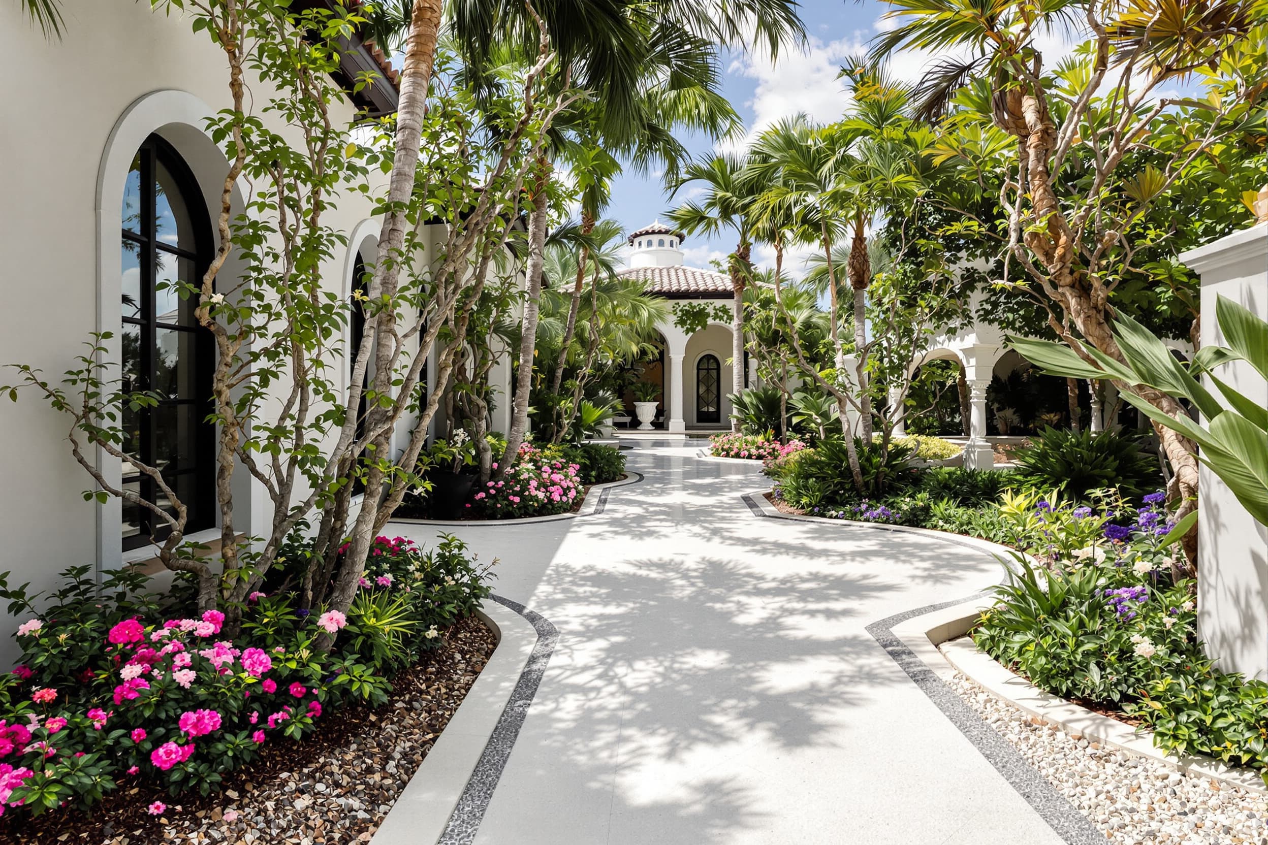 Curved Driveway